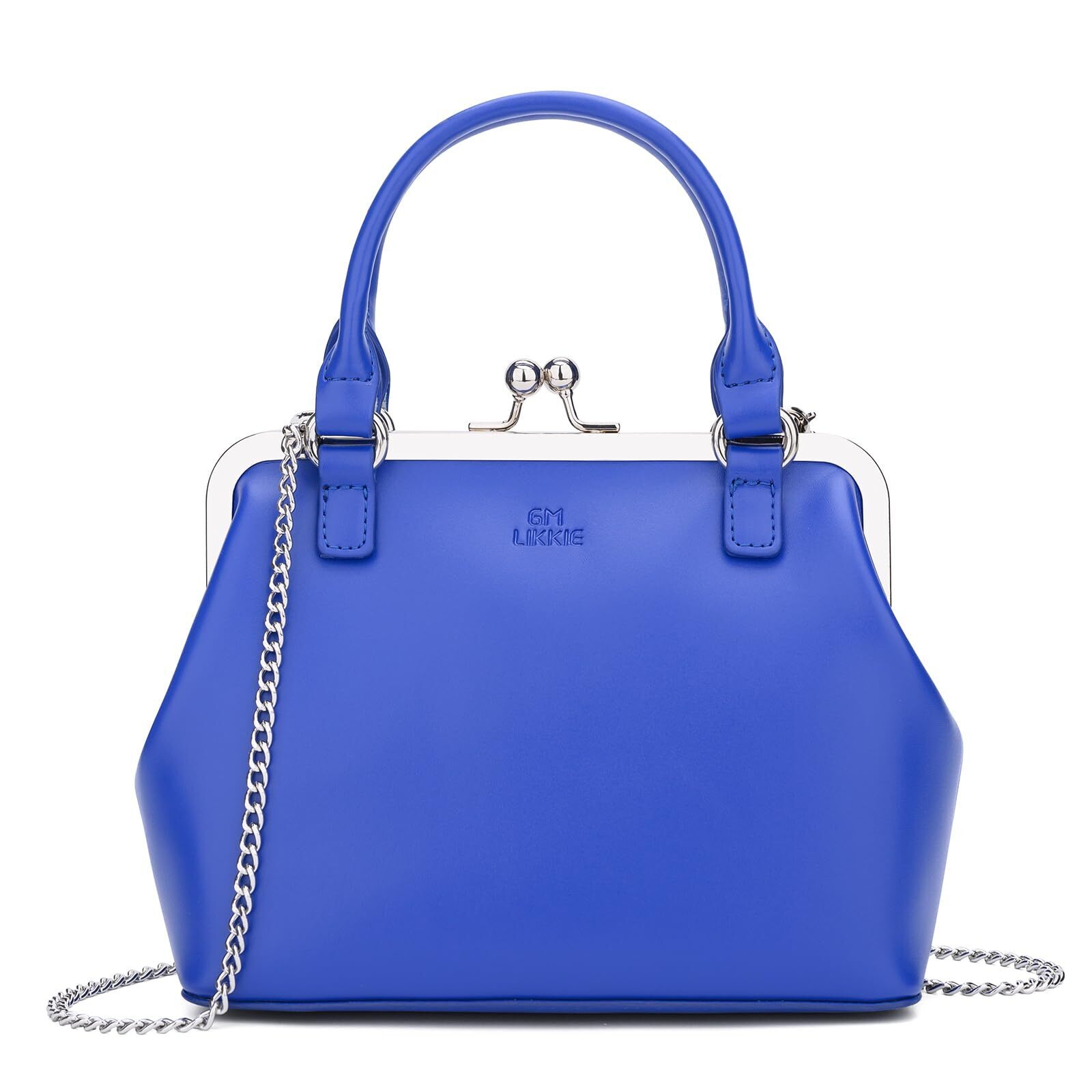 8190 Kiss Lock Purses And Handbags Vintage Pu Leather Clutch Purses  Top